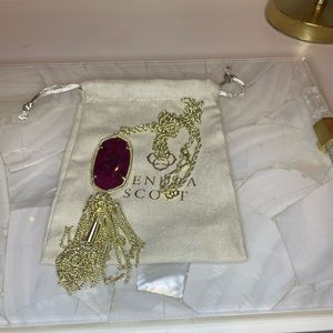 Kendra Scott  Rayne necklace (maroon)